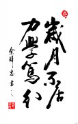 书法：岁月不居力学笃行