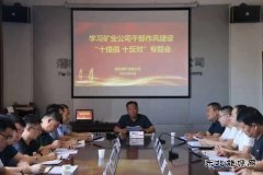 蒲白煤矿运营公司：作风研讨如火如荼